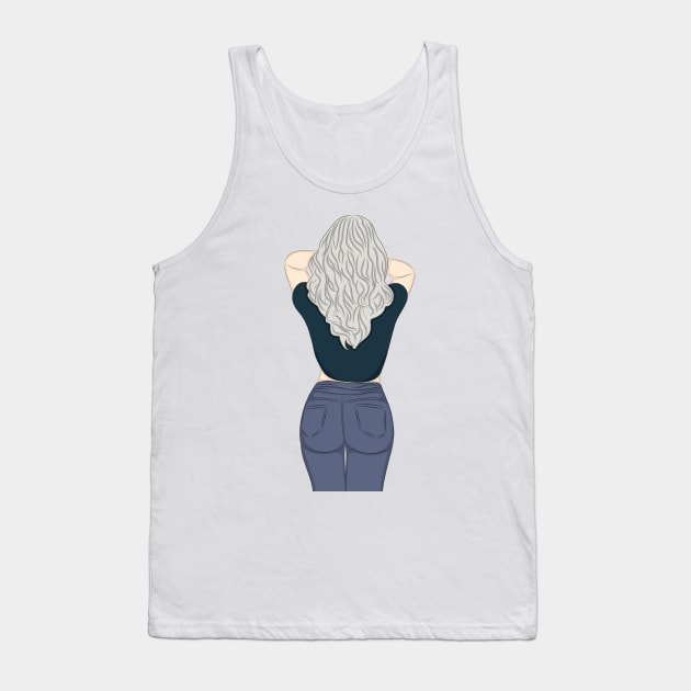 cool girl Tank Top by ULETI